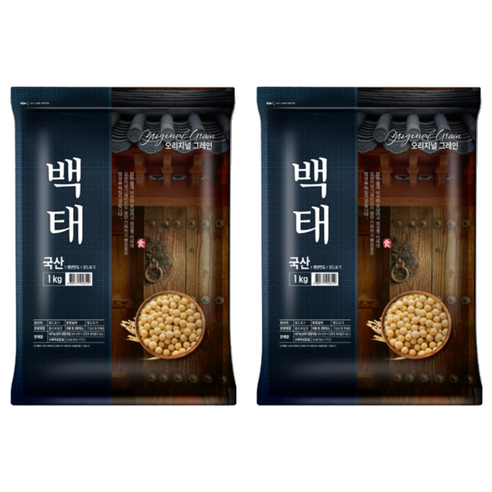 오리지널그레인 백태, 1kg, 2개