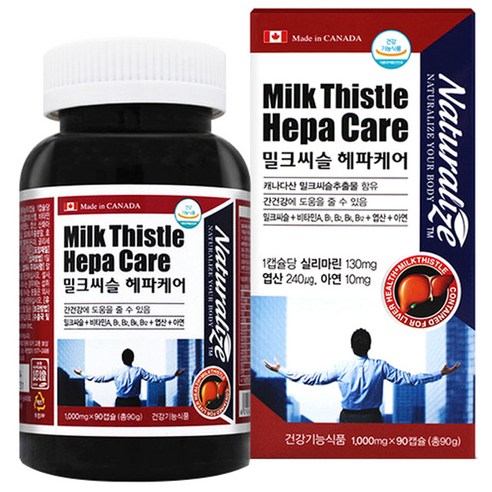 네추럴라이즈 밀크씨슬 헤파케어, 90캡슐, 1개