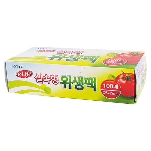 롯데이라이프 식자재 실속형 위생팩 25 x 35cm 100매, 1개