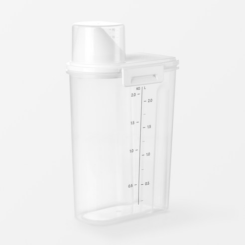 JAJU 잡곡통 2kg, 투명, 1개