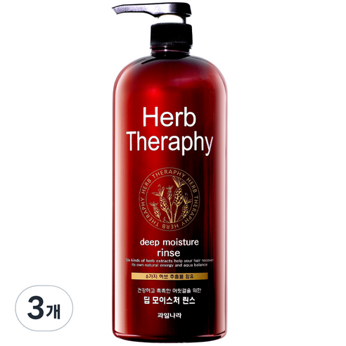 과일나라 허브테라피 딥 모이스쳐 린스, 1500ml, 3개
