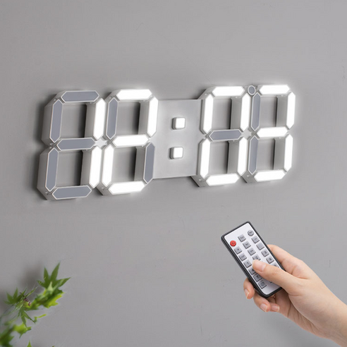 홈플래닛 리모컨 빅 3D LED 벽시계