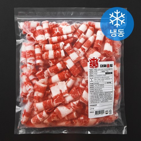 대패킹 진짜 미국산 우삼겹 대패구이 (냉동), 1kg, 1개