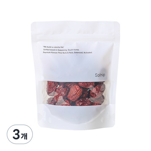 솔닙 경북 청도 2024년산 특초 건대추, 100g, 3개