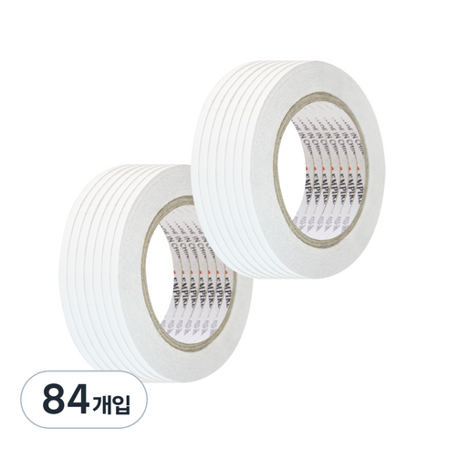 엠파이어 양면테이프 5mm x 30m, 화이트 반투명, 84개입