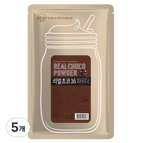 복음자리 리얼초코 36 파우더, 500g, 5개, 1개입