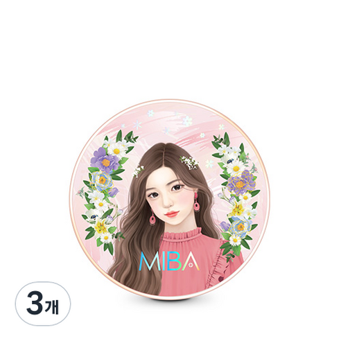 미바 왕쿠션 시즌2 25g, 21호 화사한 피부, 3개