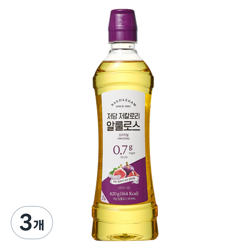 배대감 저당 저칼로리 알룰로스 오리지널, 820g, 3개