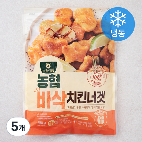농협 바삭 치킨 너겟 (냉동), 650g, 5개
