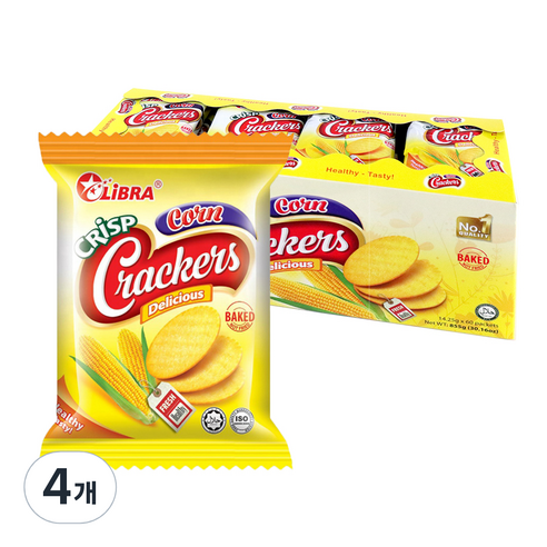 우리가스토리 리브라 콘 크리스프 크래커 60p, 855g, 4개