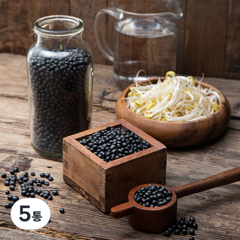 대구농산 검은콩 콩나물콩 약콩, 400g, 5통