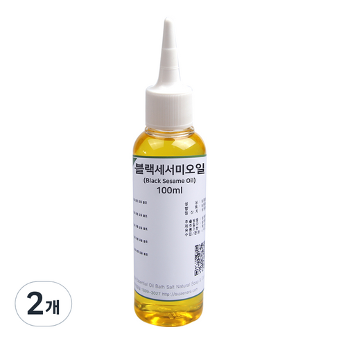 수제나라 블랙세서미오일 OB260, 100ml, 2개