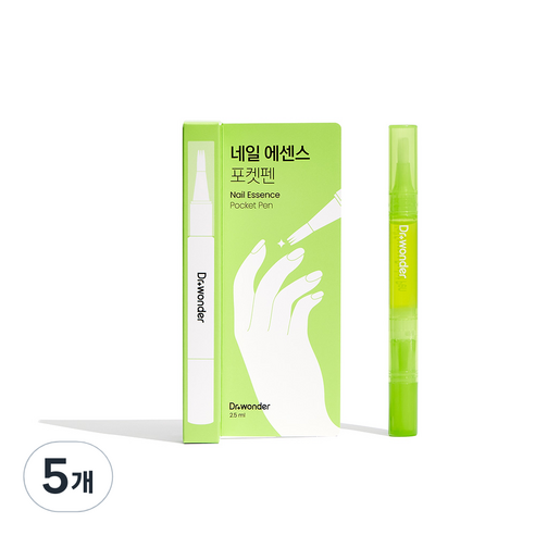 닥터원더 네일 에센스 포켓펜, 5개, 2.5ml