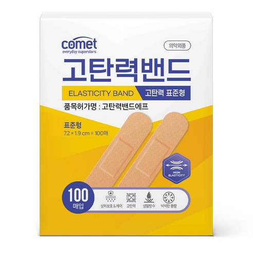 코멧 고탄력 밴드 표준형 100p, 1개