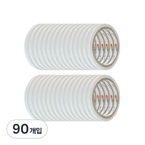 엠파이어 양면테이프 7mm x 10m, 화이트 반투명, 90개입