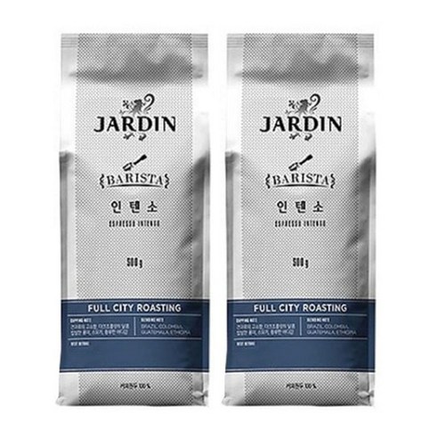 쟈뎅 바리스타 인텐소 원두커피, 500g, 2개, 홀빈(분쇄안함)