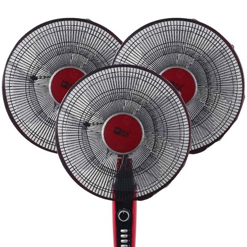 클레어라 스트링 선풍기 안전망 35~40cm, 블랙, 3개