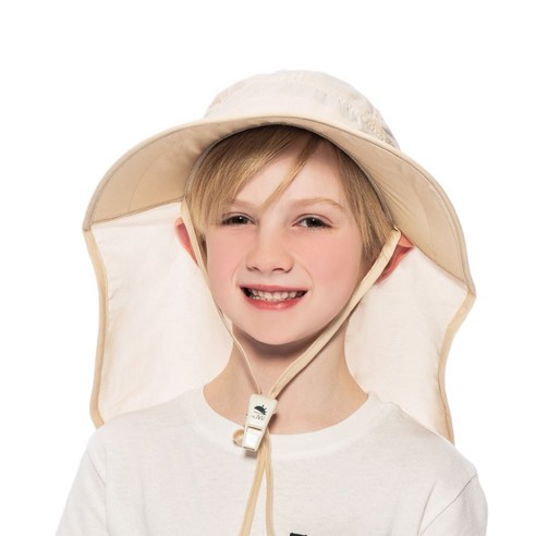 뜨거운 햇볕 아래, 우리 아이 피부를 안전하게 지켜주는 썬글레이드 UV 와이드 아쿠아 플랩캡!