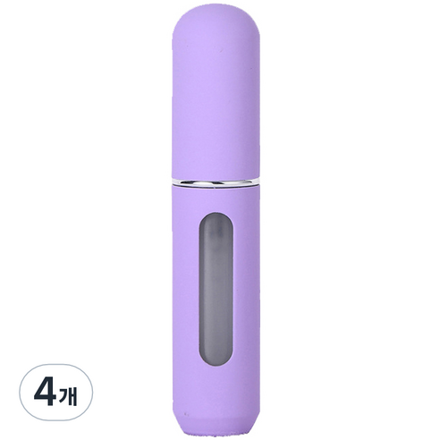 플라카 휴대용 파스텔 향수 공병 5ml, 4개, 퍼플