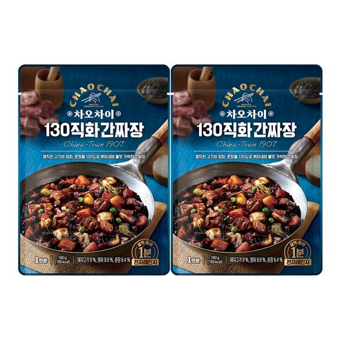 차오차이 130 직화 간짜장, 180g, 2개