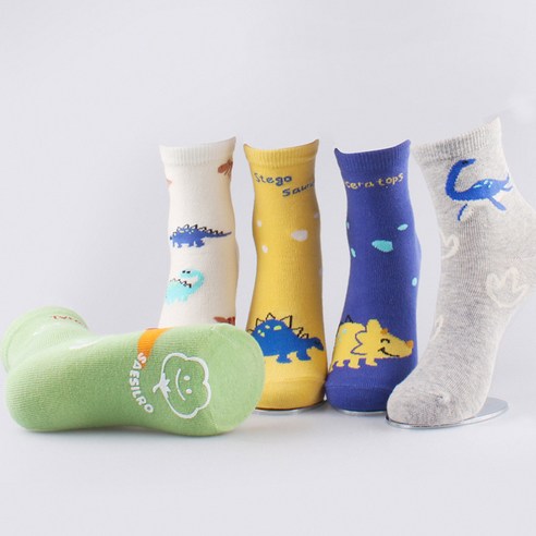 새실로 디노 양말, 우리 아이 발에 행복과 안전을!