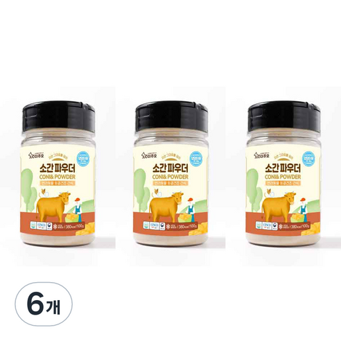 주오 강아지 간식 소간 파우더 100g, 6개