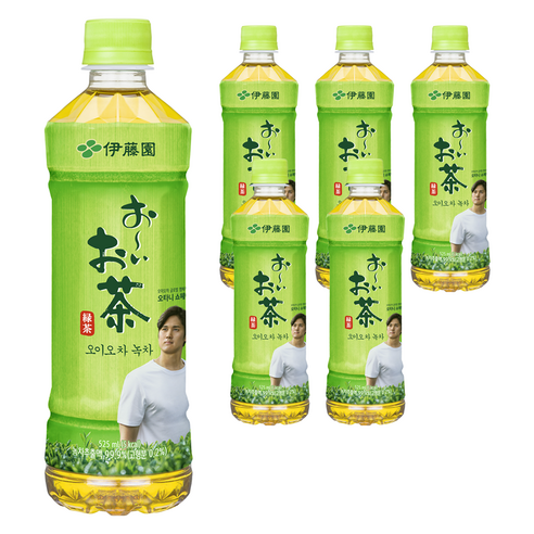 농심 이토엔 오이오차, 525ml, 6개