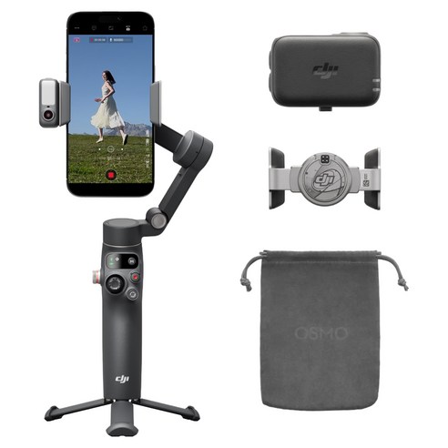 DJI Osmo Mobile 8 360도 추적 스마트폰 짐벌, 1개