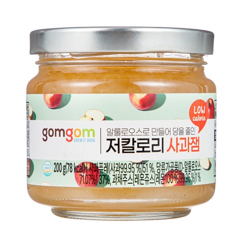곰곰 저칼로리 사과잼, 200g, 1개