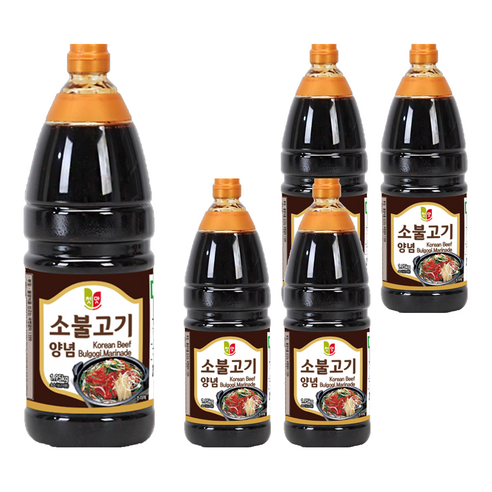 첫맛 소불고기 양념, 1.95kg, 5개