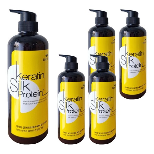 꽃을든남자 케라틴 실크프로테인 헤어밀키에센스, 500ml, 5개