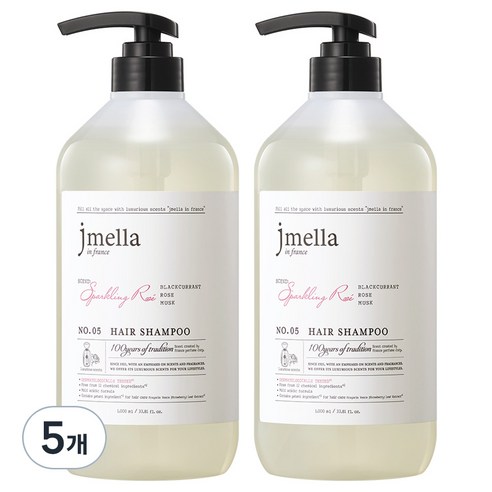 제이멜라 인 프랑스 스파클링 로제 헤어 샴푸 플로럴향, 10개, 1000ml