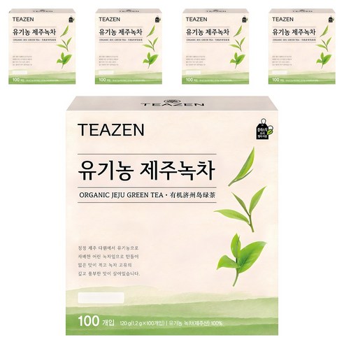 티젠 제주녹차, 1.2g, 100개입, 5개
