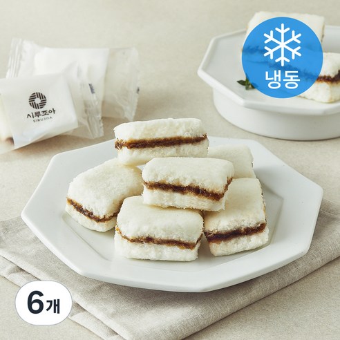 시루조아 우유가득 달콤한 설기 (냉동), 450g, 6개