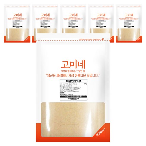 고미네 볶은현미가루, 500g, 6개