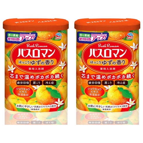 바스로망 입욕제 유자, 600g, 2개