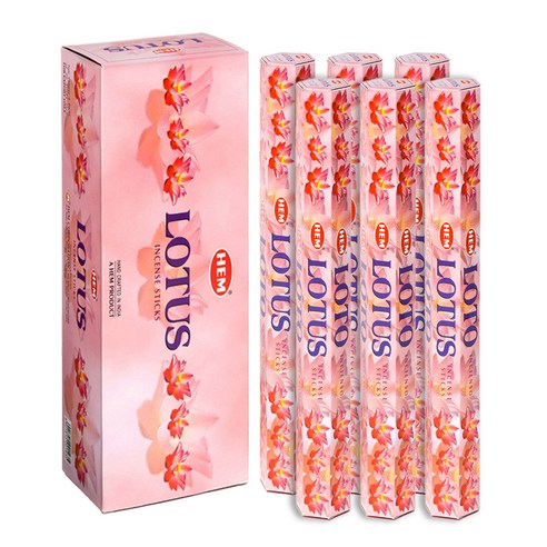 HEM 인센스 스틱 20p x 6개 세트, 로터스