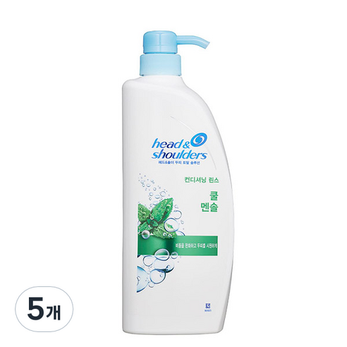 헤드앤숄더 쿨 멘솔 컨디셔닝 린스, 5개, 550ml