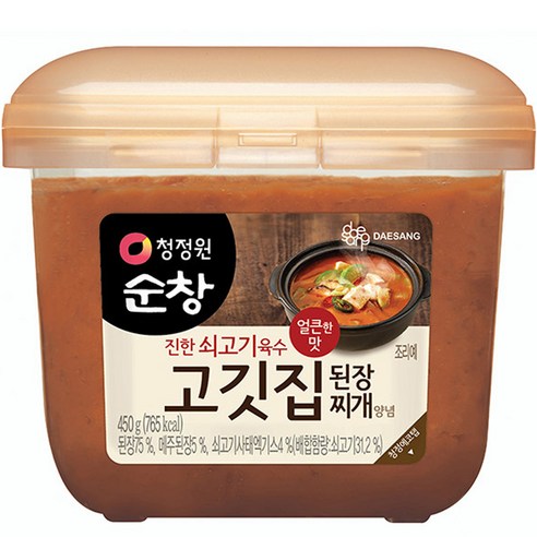 청정원순창 고깃집 된장찌개 양념, 450g, 1개