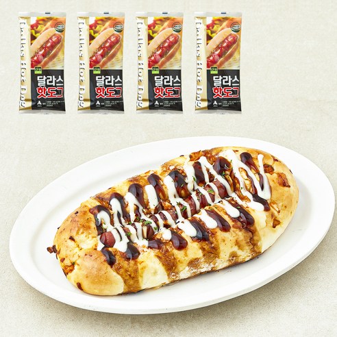 디엔비 달라스핫도그, 100g, 1개입, 4개