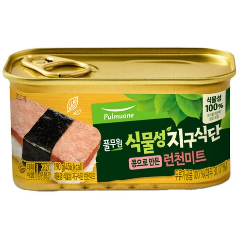 풀무원 식물성 지구식단 런천미트, 190g, 1개
