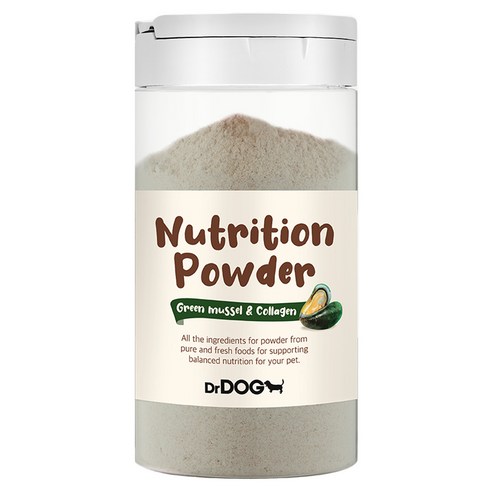 닥터독 강아지 영양 파우더 간식, 혼합맛(초록입홍합/콜라겐), 70g, 1개