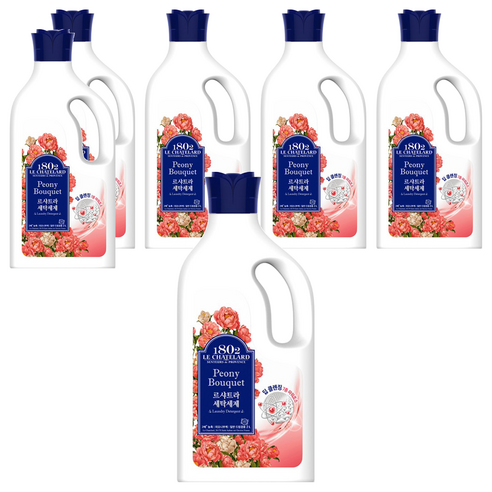 르샤트라1802 피오니부케 액상세제 본품, 6개, 2L