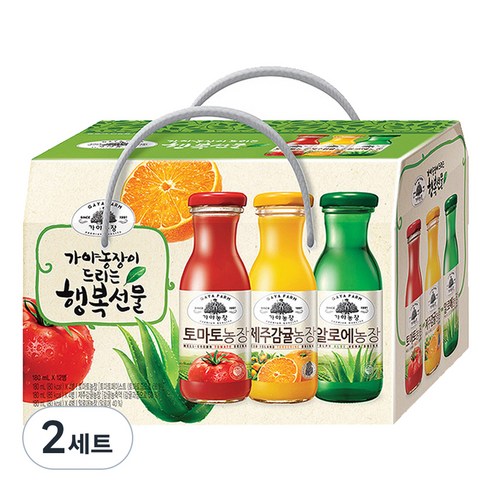 가야농장 행복음료 3종 선물세트, 2.16L, 2세트