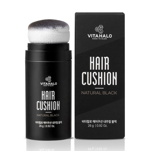 비타할로 헤어쿠션 26g, 내추럴 블랙, 1개