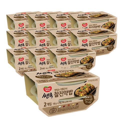 쎈쿡 찰진약밥, 190g, 24개