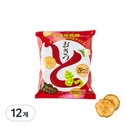 UHA 미카쿠도 오사츠도키 고구마칩, 12개, 85g