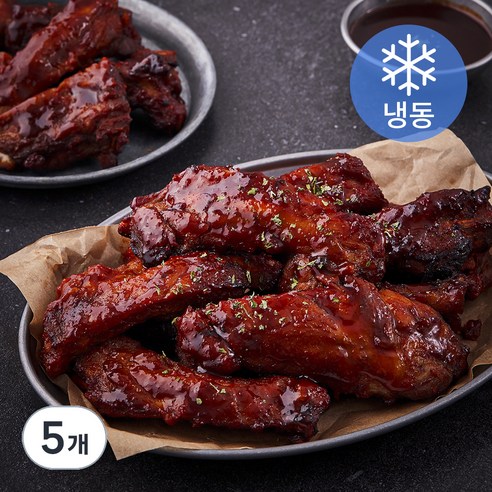 케이씨 슬라이스 폭립 쪽갈비 매콤 (냉동), 1kg, 5개