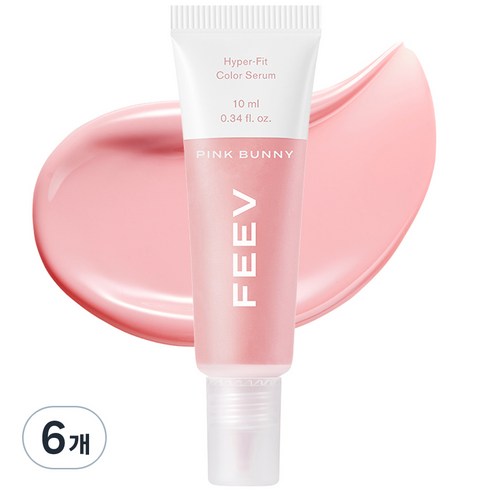 피브 하이퍼 핏 컬러 세럼 미니 블러셔 10ml, 핑크버니, 6개