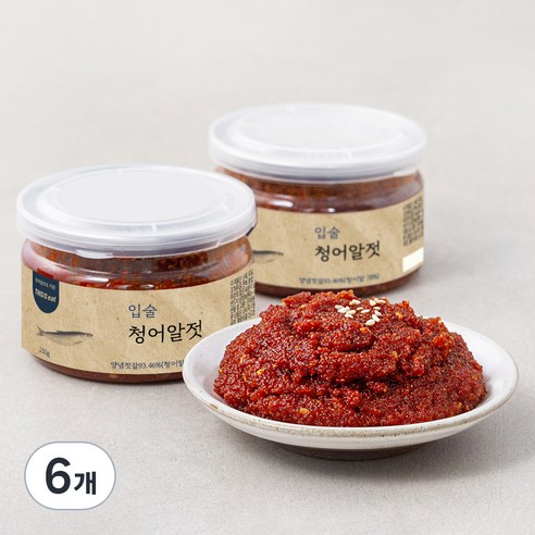입술젓갈 청어알젓, 6개, 150g